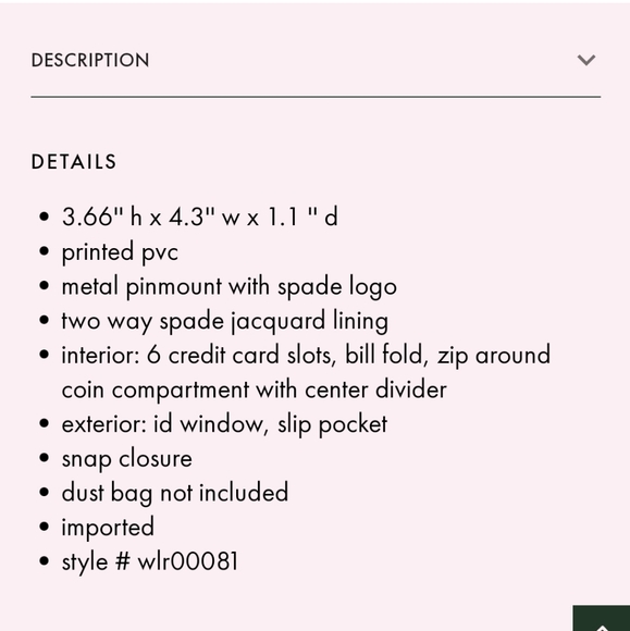 KATE SPADE LIMITED EDITION MINNIE MOUSE ZIP AROUD WALLET - Picture 5 of 5